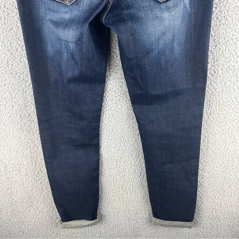 Madewell Women’s Skinny Skinny‎ Dark Wash Mid-Rise Cuffed Jeans Size 25 - Picture 13 of 14